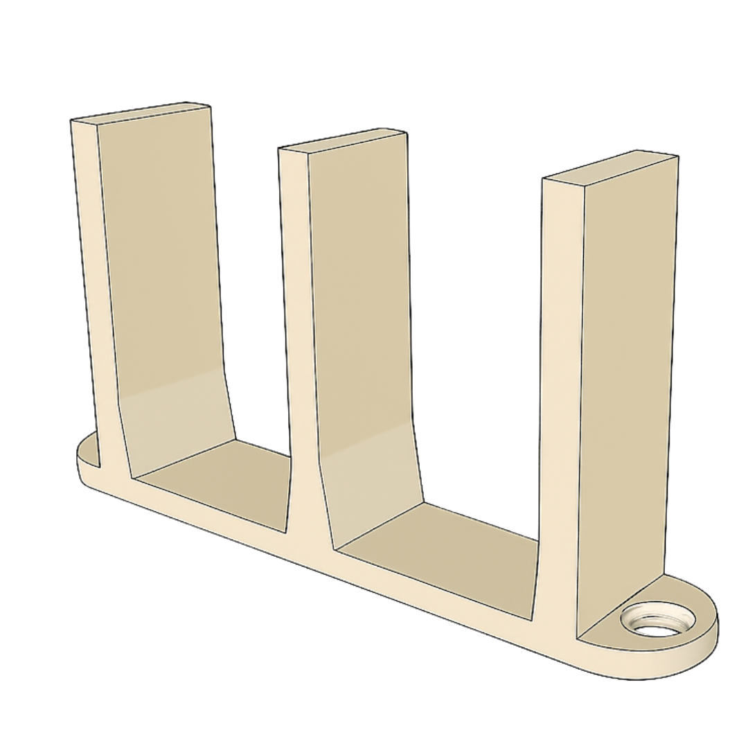 Sliding Closet Door Floor Guide Bracket | Universal Fit for 1-3/8" Width Doors